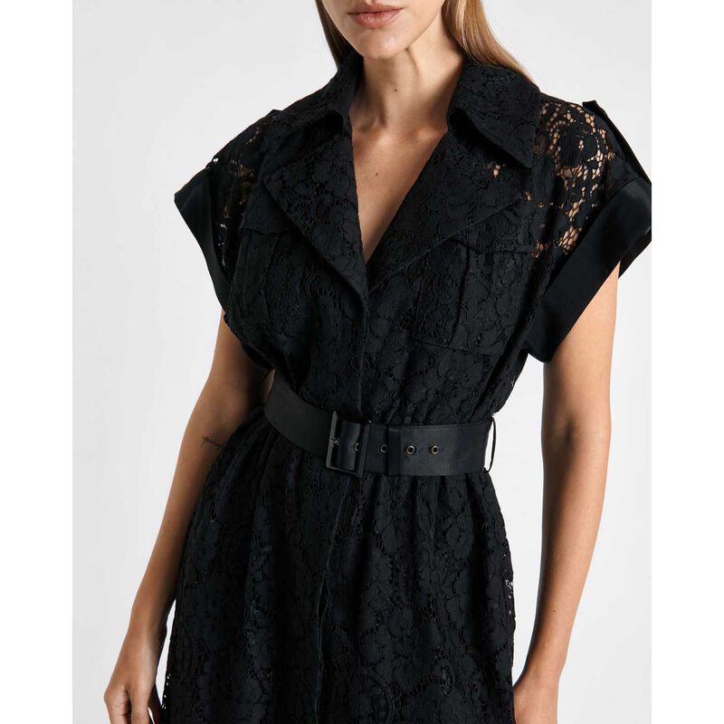 Cue Lace Sleeveless Trench Dress image number 2